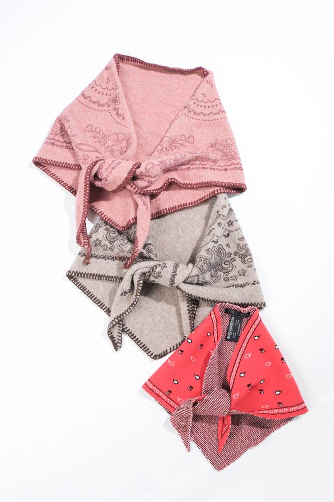 Paisley triangle scarves