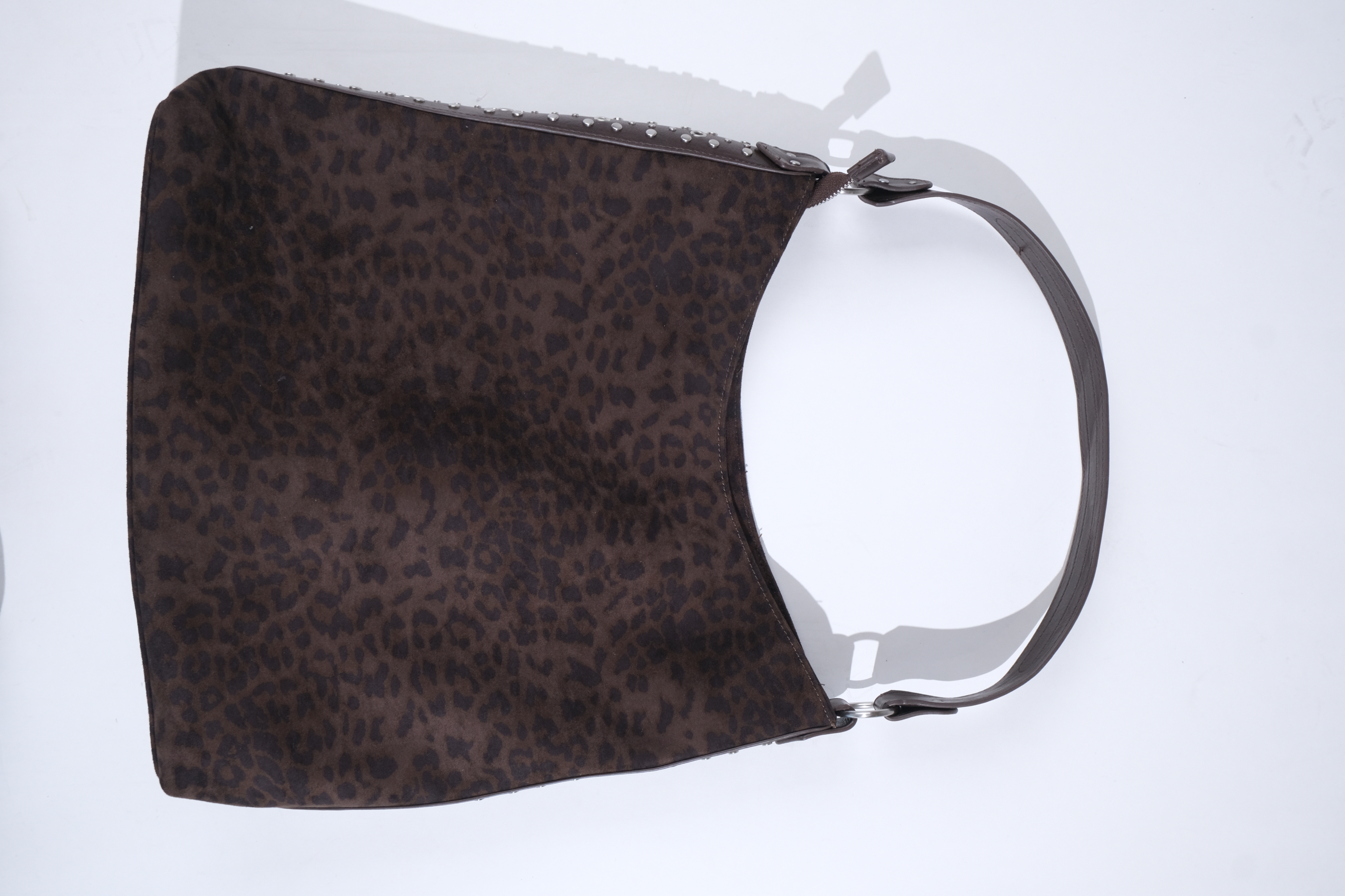 Leopard-print shoulder bag